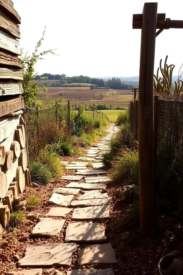 Rustic Garden Path - 22 Garden Path Ideas