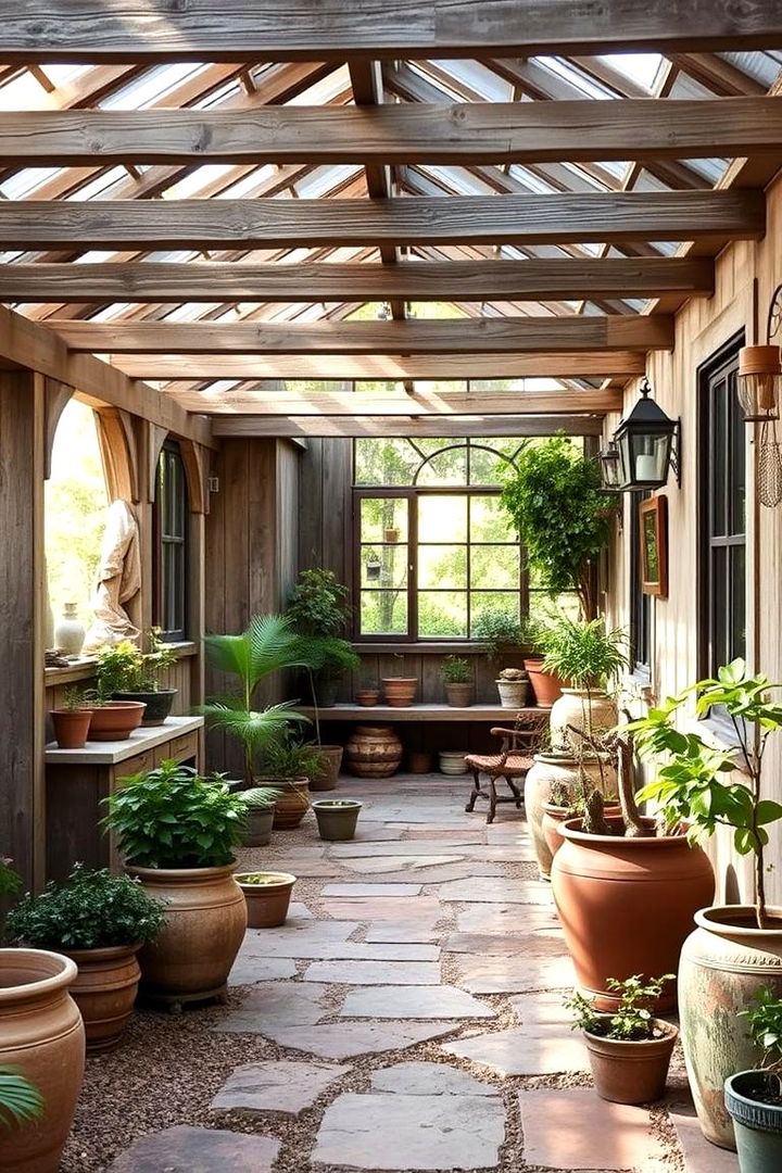 Rustic Garden Retreat - 22 Greenhouse Room Ideas