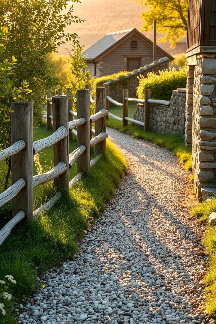 Rustic Garden Retreat - 22 Pea Gravel Walkway Ideas