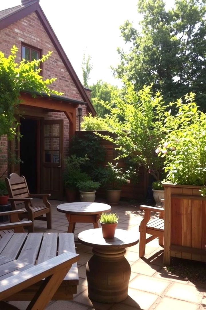 Rustic Garden Retreat - 22 Corner Patio Ideas