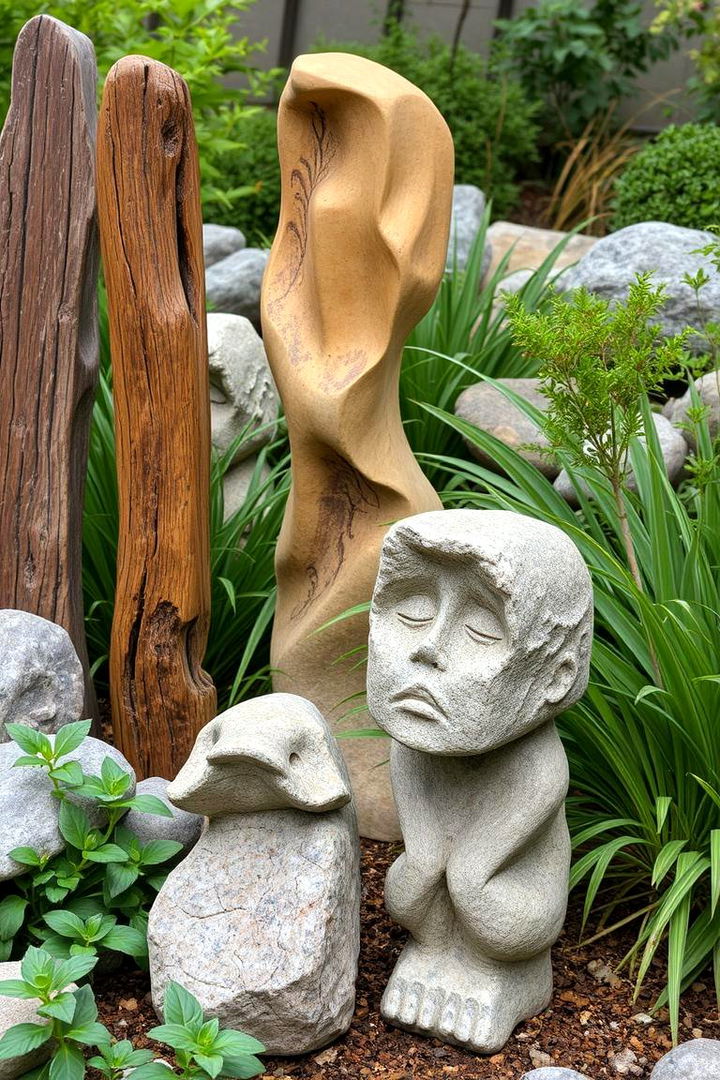 Rustic Garden Sculptures - 22 Garden Decor Ideas