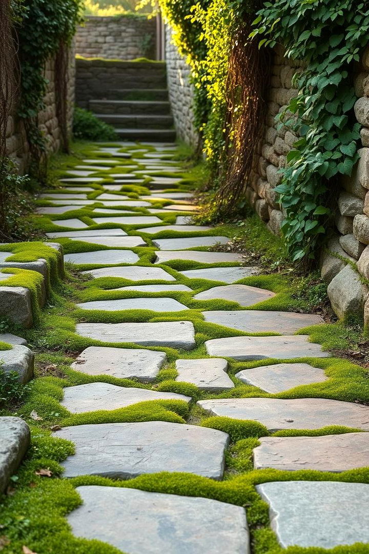 Rustic Garden Trail - 22 Flagstone Walkway Ideas