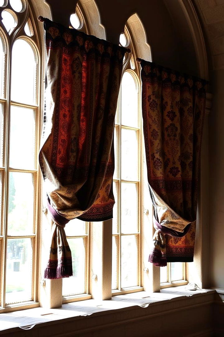 Rustic Gothic Boho Window Treatments - 22 Gothic Boho Decor Ideas