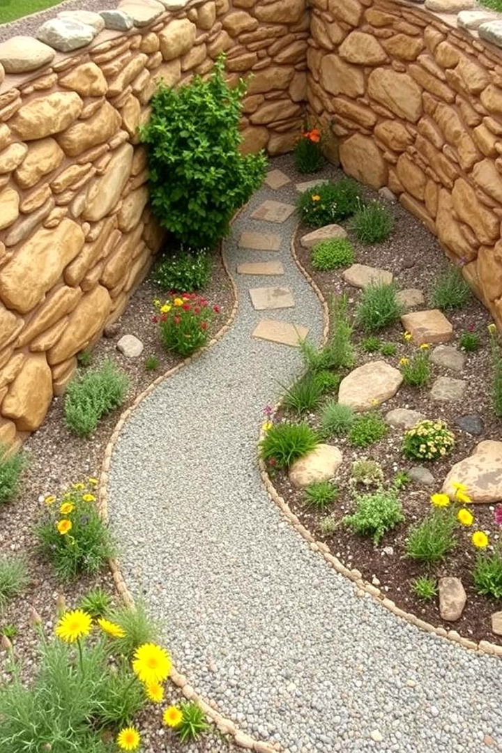Rustic Gravel Spiral - 22 Spiral Garden Design Ideas