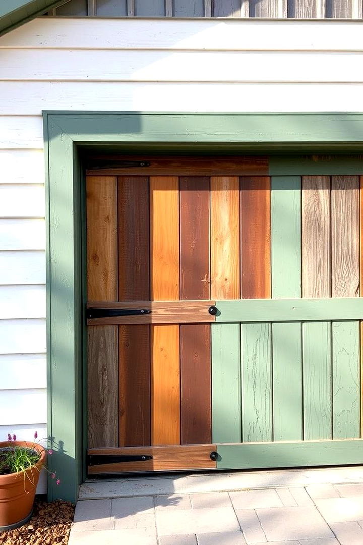 Rustic Green Charm - 22 Green Garage Door Ideas