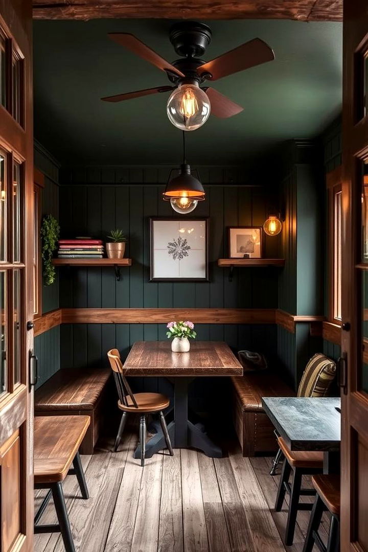 Rustic Green Panelling Oasis - 22 Green Panelling Bedroom Ideas