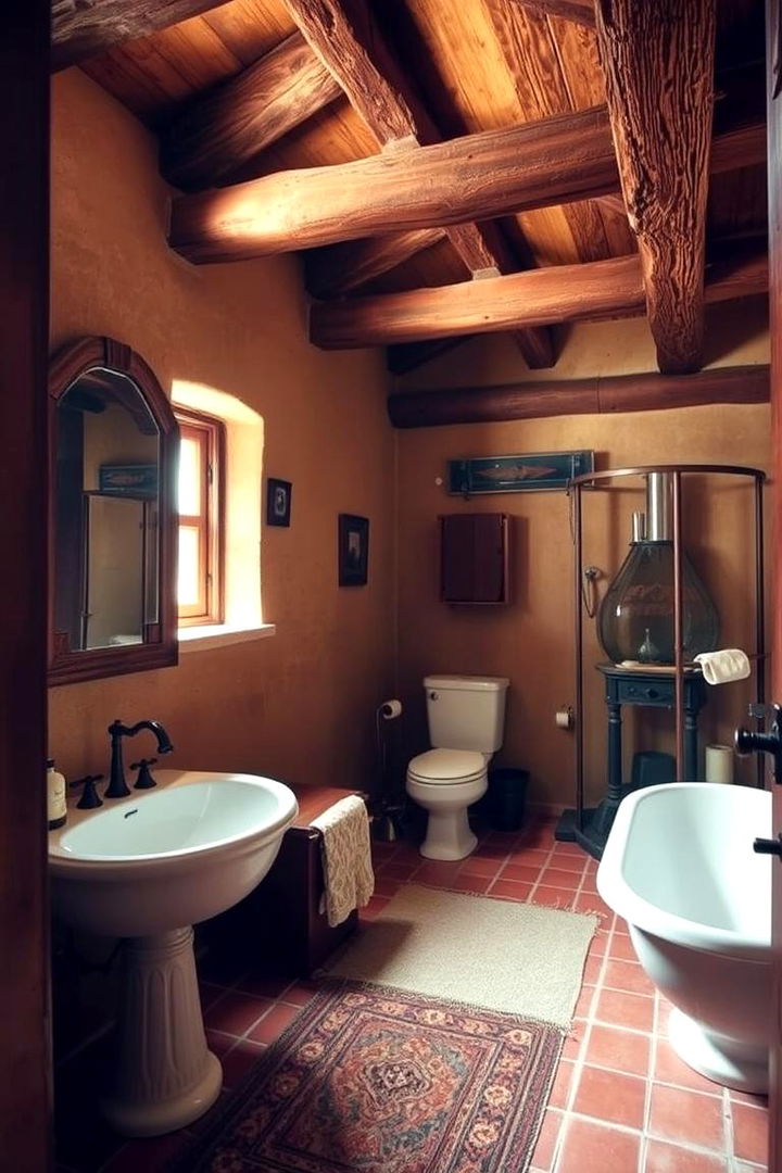 Rustic Hacienda Touch - 22 Mexican Bathroom Ideas