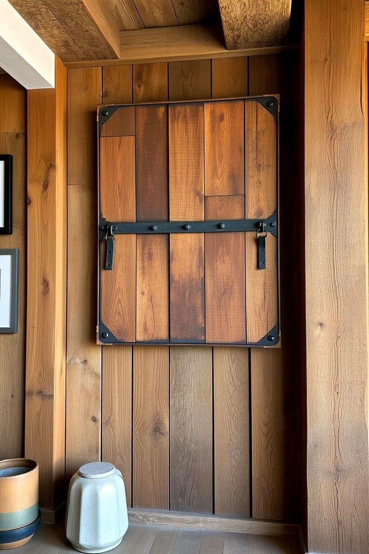 Rustic Industrial Fusion - 22 Large Wall Decor Ideas