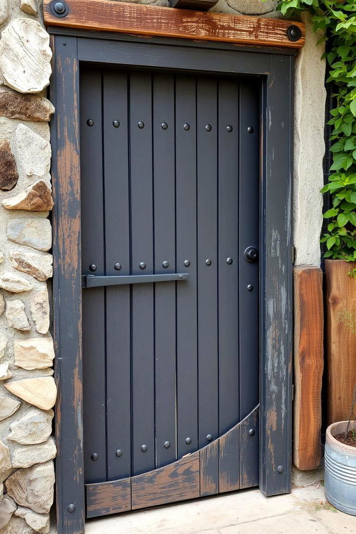 Rustic Industrial Fusion - 22 Dark Gray Front Door Ideas