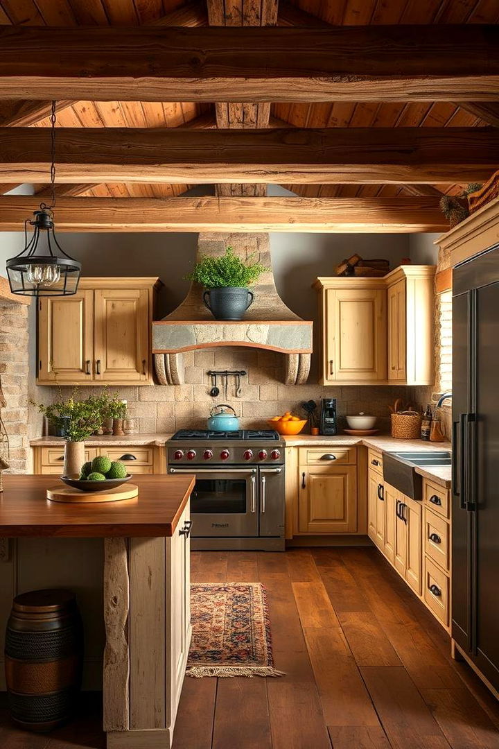 Rustic Influence - 22 Kitchens With Beige Kitchen Cabinets