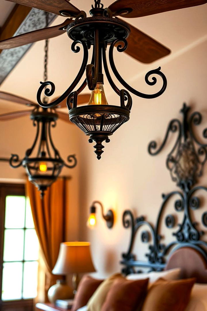 Rustic Iron Fixtures - 22 Mexican Bedroom Ideas