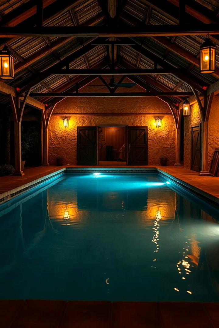 Rustic Lighting and Lanterns - 22 Rustic Pool House Ideas