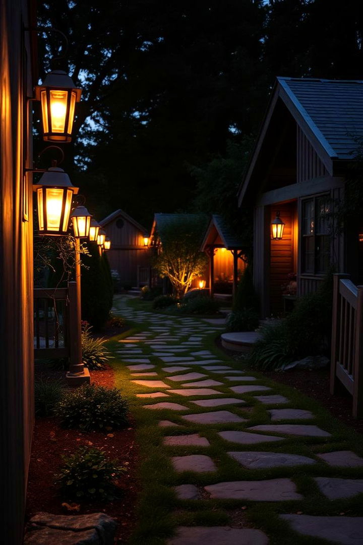 Rustic Lighting and Lanterns - 22 Rustic Landscaping Ideas