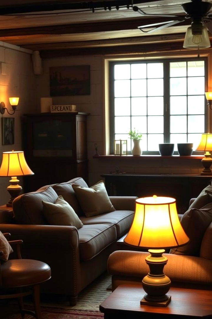 Rustic Lighting for Warm Ambiance - 22 Shabby-chic Style Living Room Ideas