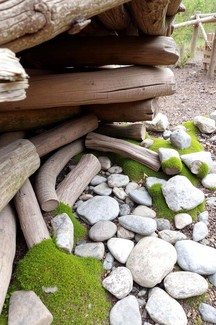 Rustic Log Hideaway - 22 Fairy Garden Ideas