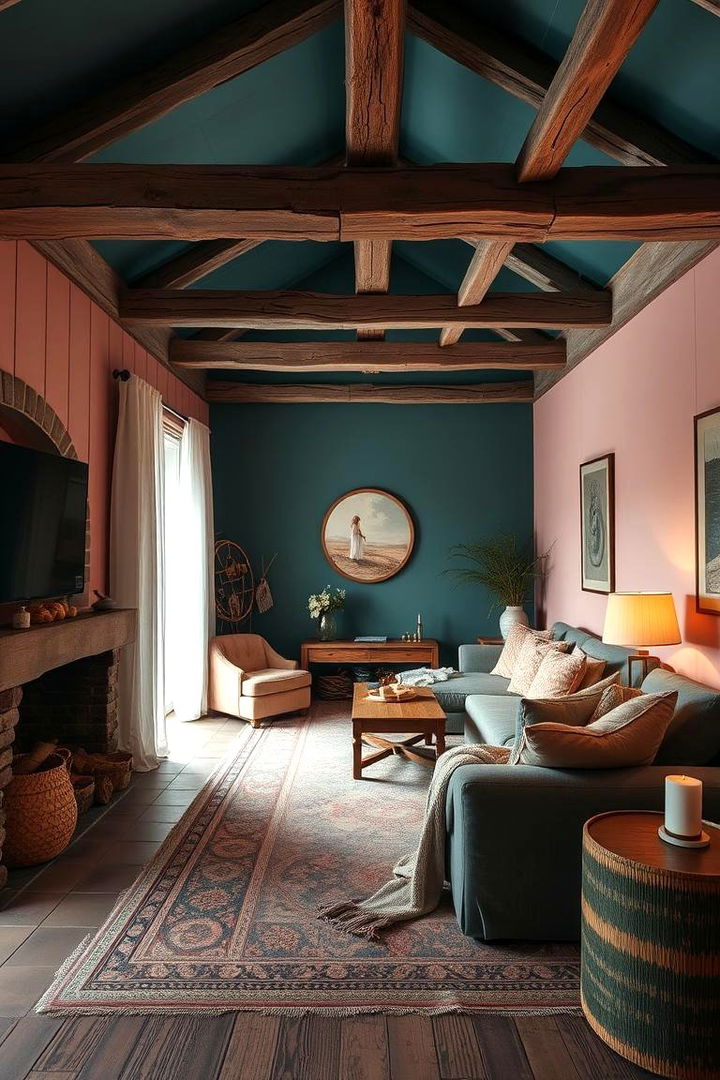 Rustic Luxury Retreat - 22 Teal and Pink Bedroom Ideas