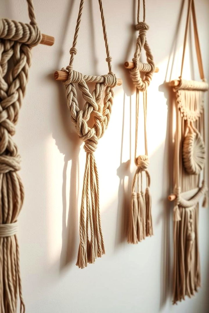 Rustic Macrame Displays - 22 Rustic Wall Decor Ideas