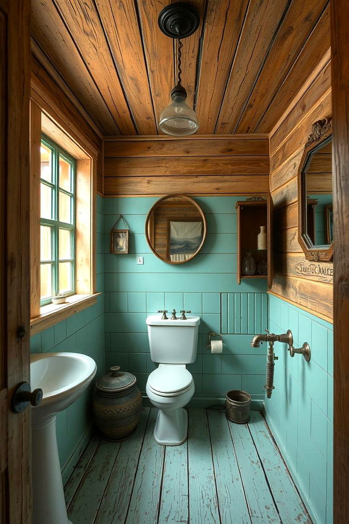 Rustic Mint Appeal - 22 Mint Green Bathroom Ideas