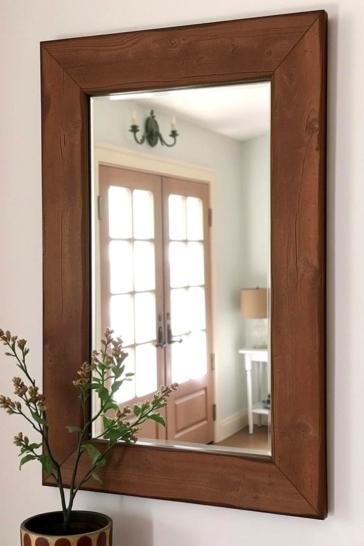 Rustic Mirrors and Frames - 22 Farmhouse Entryway Ideas