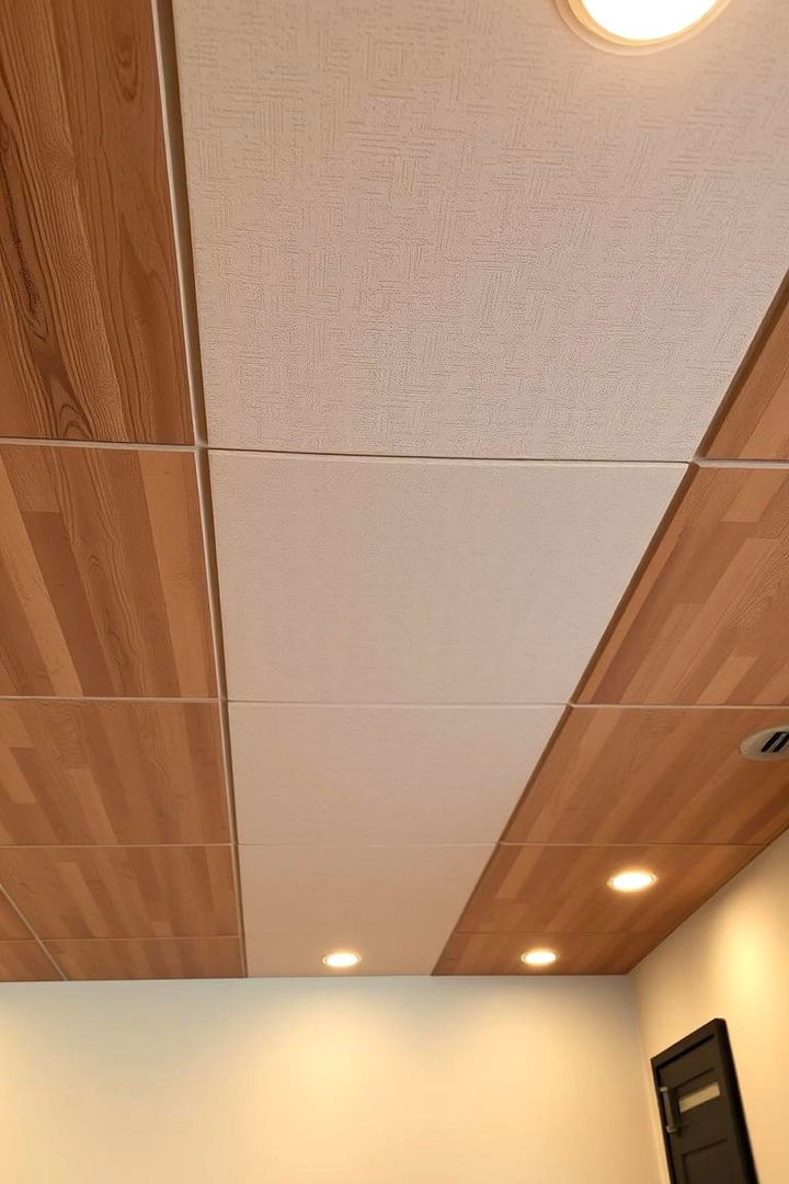Rustic Modern Acoustic Panels - 22 Basement Ceiling Ideas