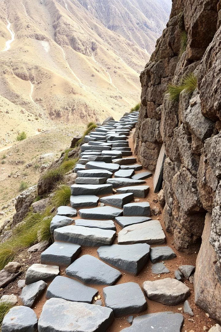 Rustic Mountain Rock Trails - 22 Rock Walkway Ideas