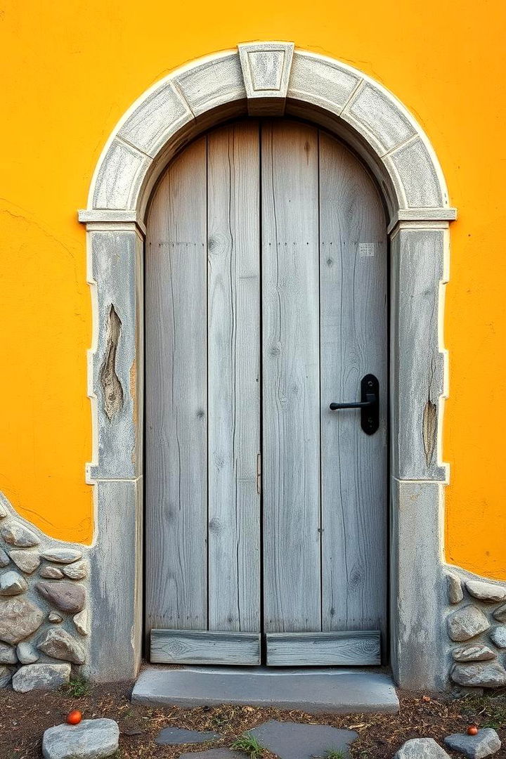 Rustic Mustard Charm - 22 Mustard Yellow Front Door Ideas