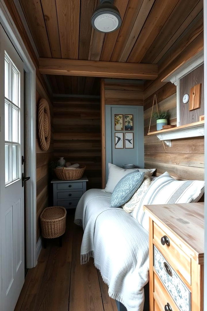 Rustic Nautical Cabin Retreat - Pirate-Themed Bedroom Ideas for Kids' Nautical Fun