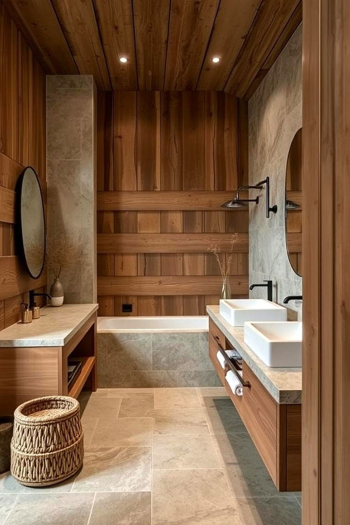 Rustic Neutral Retreat - 22 Neutral Bathroom Ideas