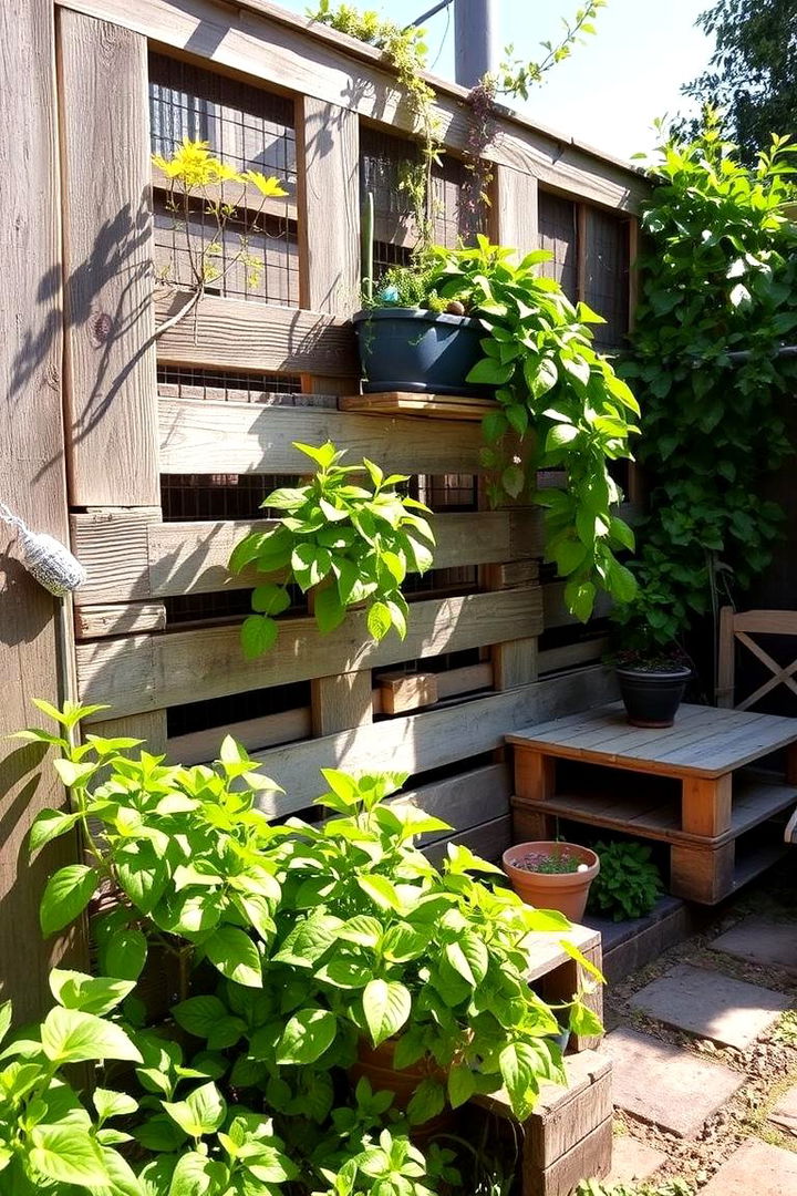 Rustic Pallet Garden Retreat - 22 Pallet Garden Ideas