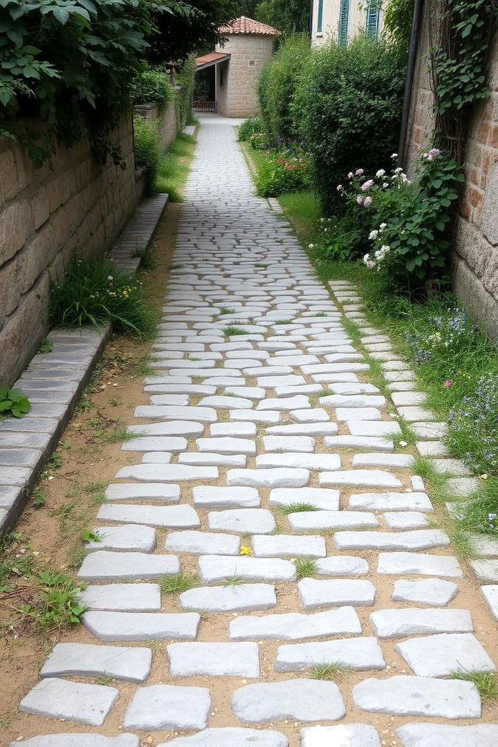 Rustic Pathway Stones - 22 Cottage Garden Ideas