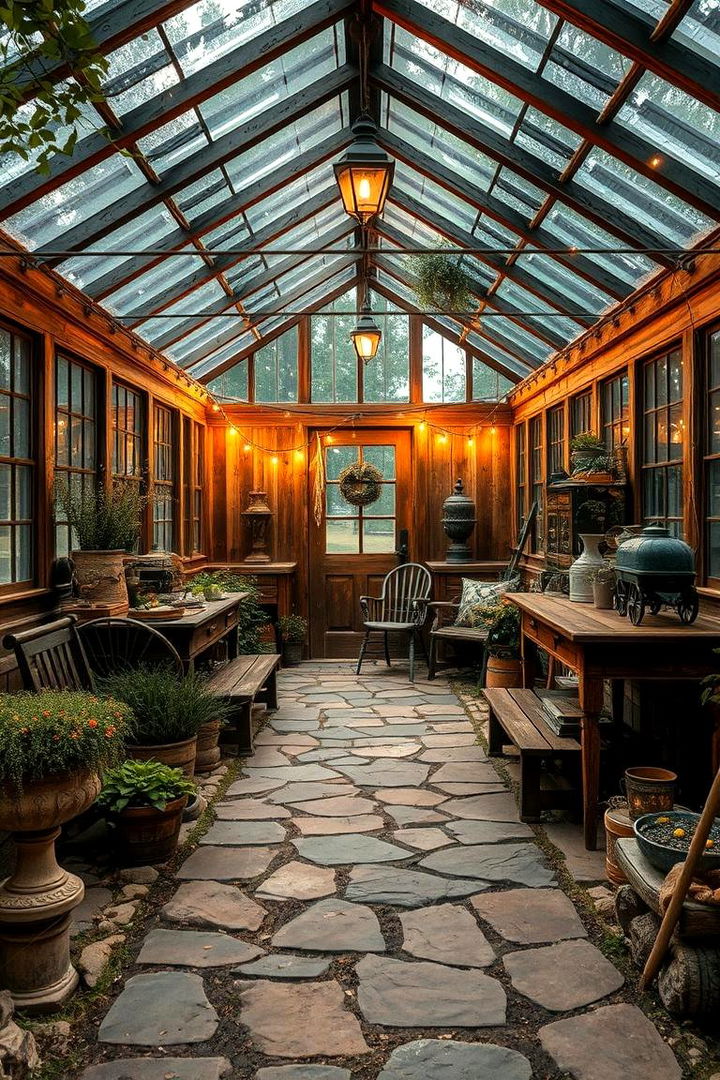 Rustic Patio Retreat - 22 Porch Greenhouse Ideas