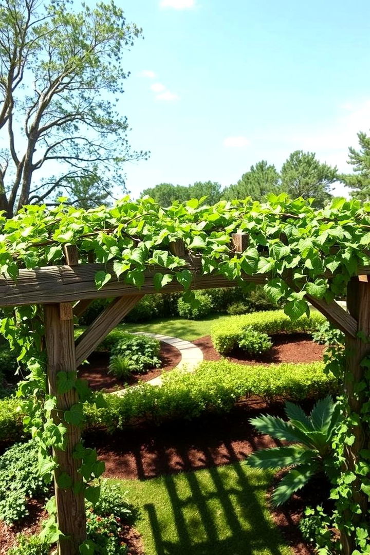 Rustic Pergolas and Arbors - 22 Rustic Landscaping Ideas