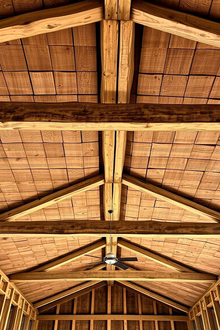 Rustic Plank Perfection - 22 Shed Ceiling Ideas