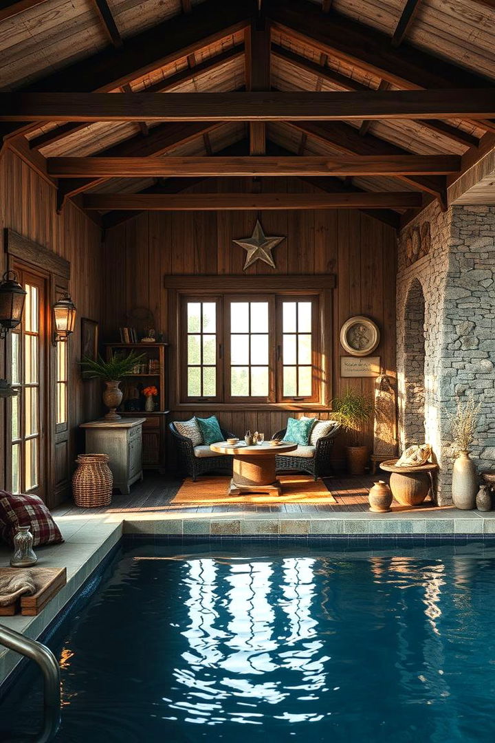 Rustic Poolside Cottage - 22 Pool House Ideas