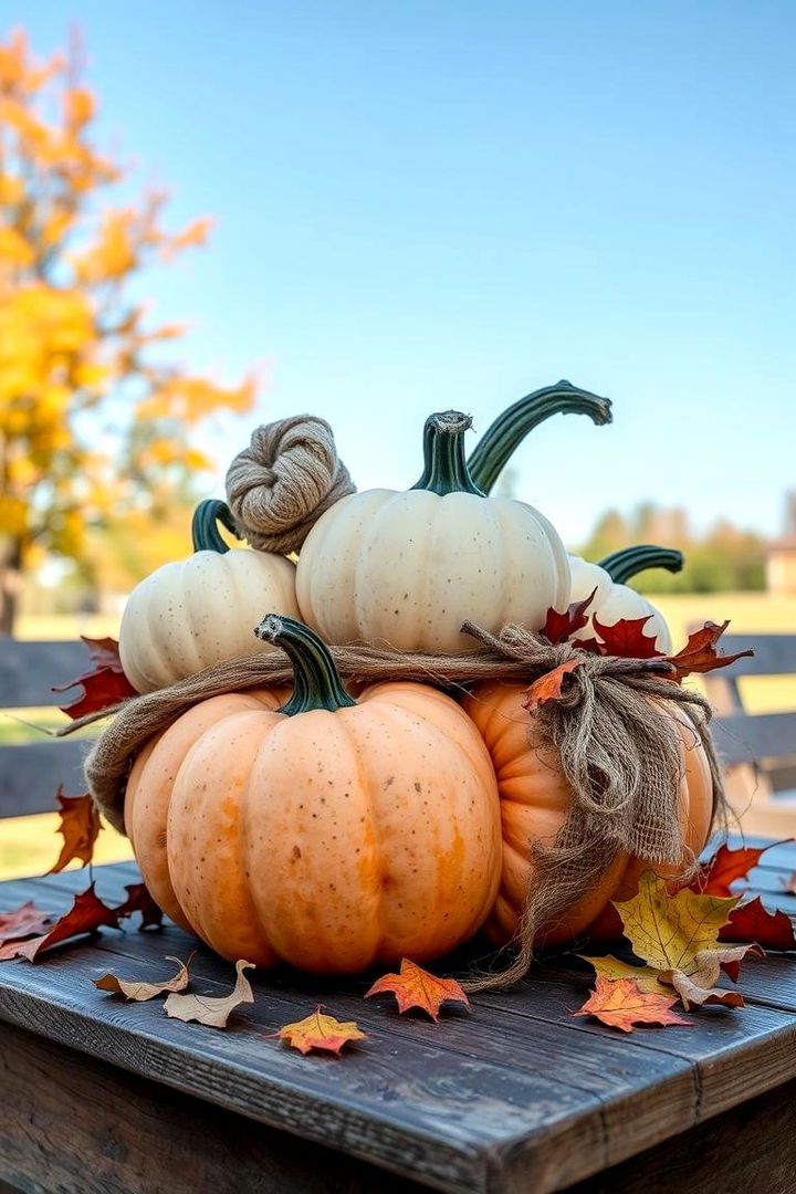 Rustic Pumpkin Arrangements - 22 Pumpkin Decor Ideas