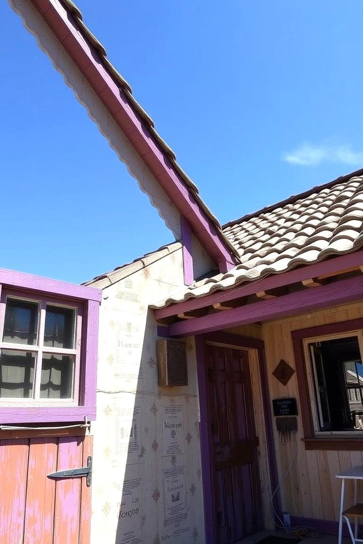 Rustic Purple Cottage Charm - 22 Purple House Exterior Ideas