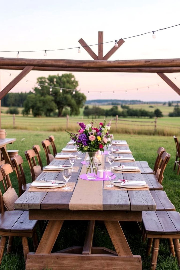 Rustic Purple Garden - 22 Purple Wedding Theme Ideas