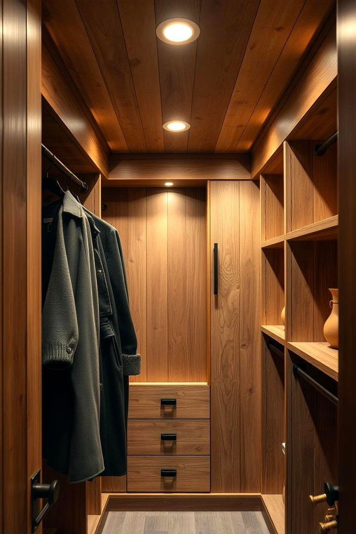 Rustic Recessed Lighting - 22 Rustic Closet Ideas