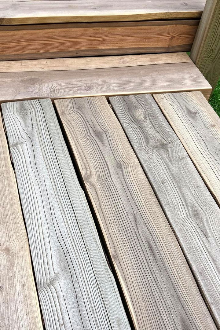 Rustic Reclaimed Wood Charm - 22 Deck Steps Ideas