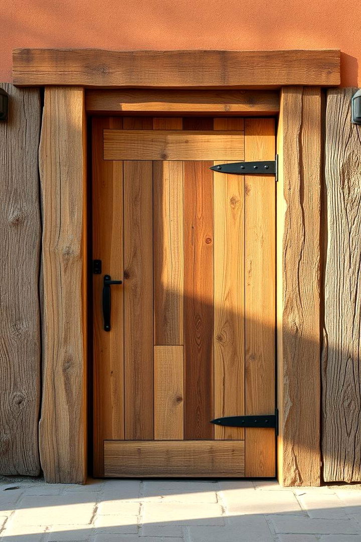 Rustic Reclaimed Wood Door - 22 Pantry Door Ideas