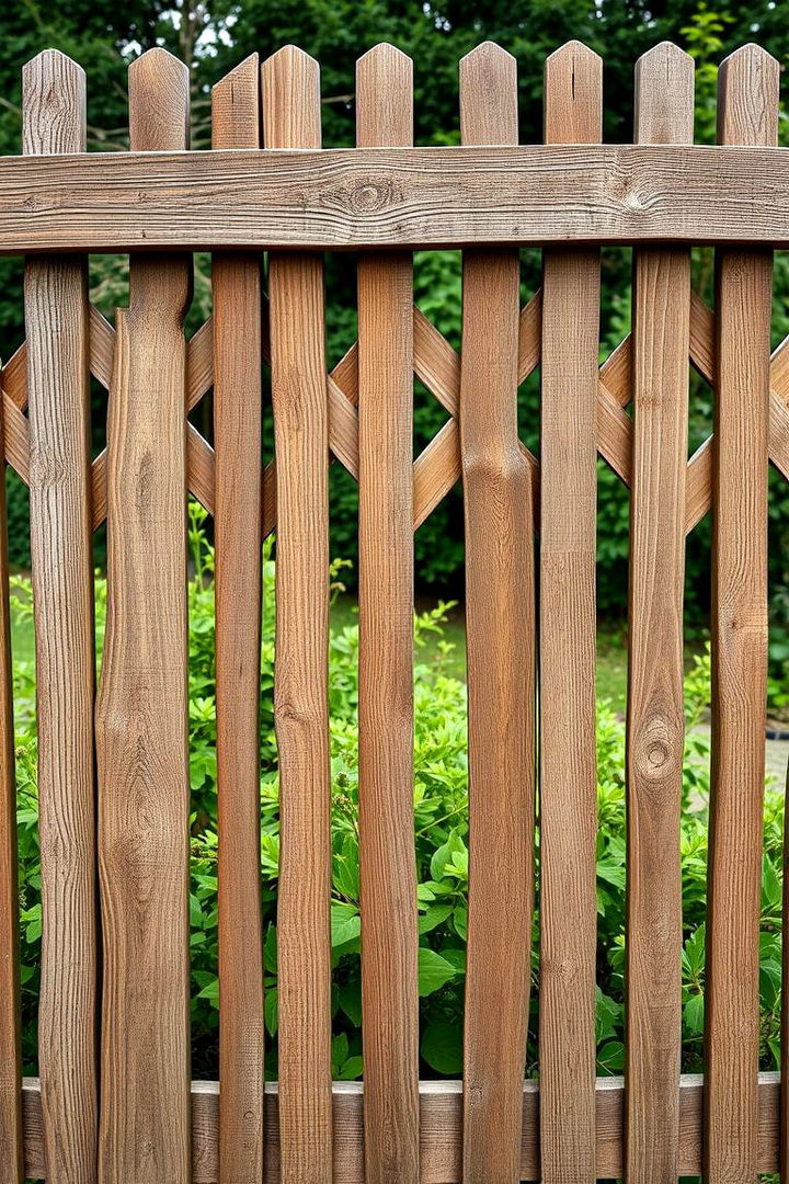 Rustic Reclaimed Wood Lattice - 22 Lattice Fence Ideas