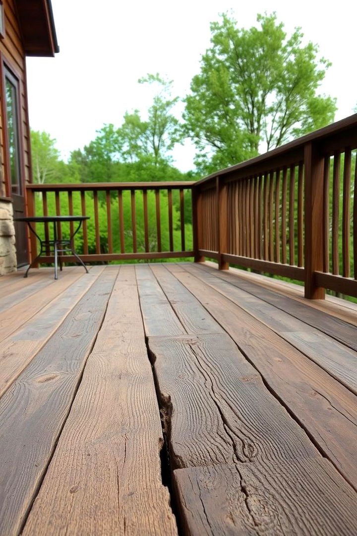 Rustic Reclaimed Wood Railing - 22 Deck Railing Ideas