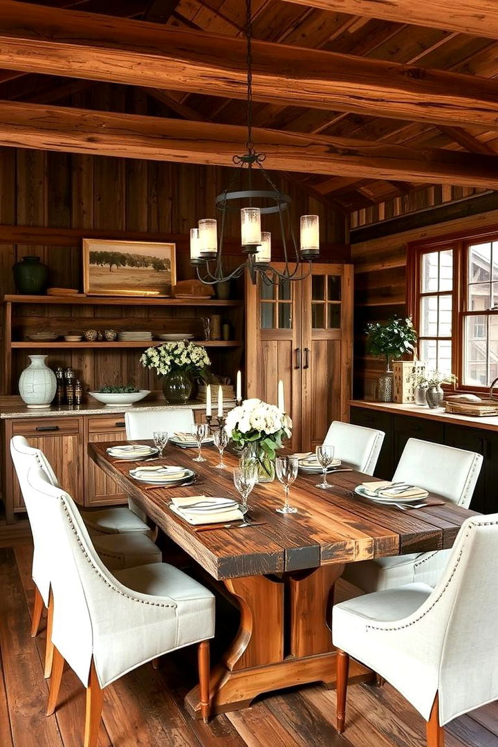 Rustic Reclaimed Wood Table Designs - 22 spanish style dining room ideas