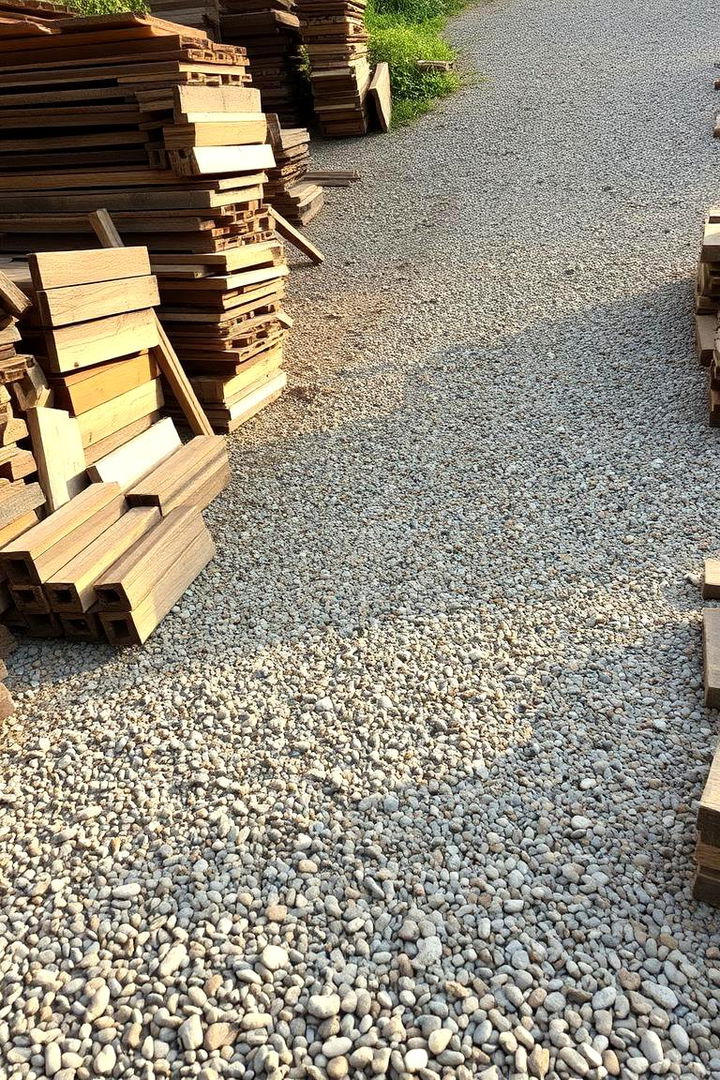 Rustic Recycled Gravel Compositions - 22 Gravel Driveway Ideas