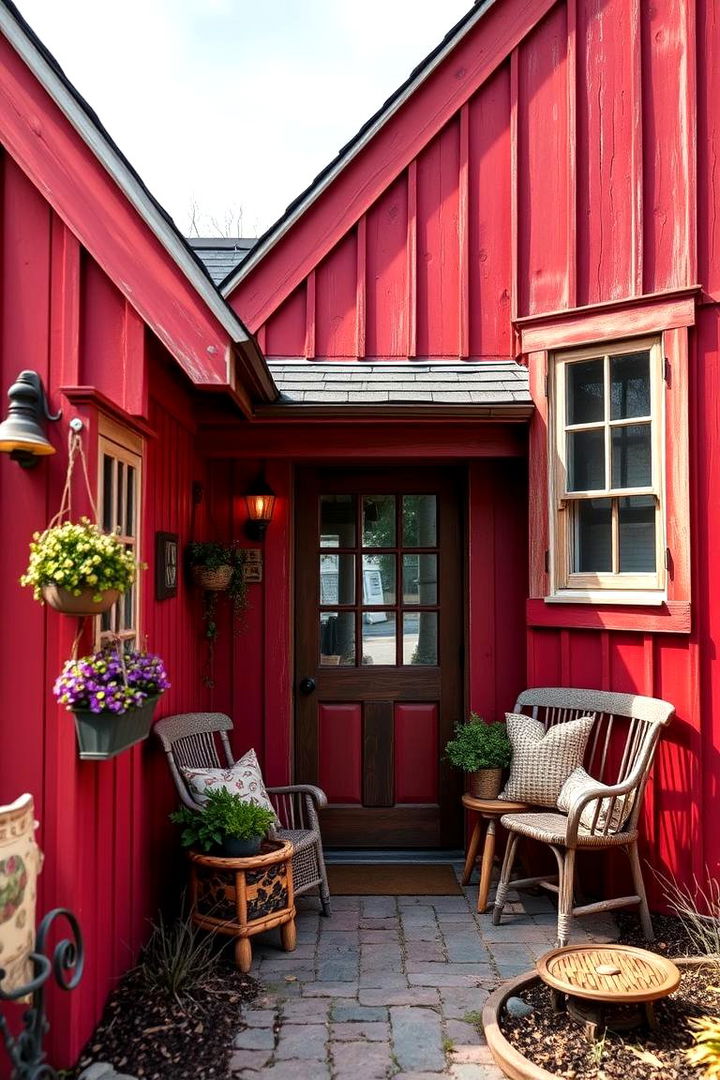 Rustic Red Charm - 22 Board and Batten Siding Colors