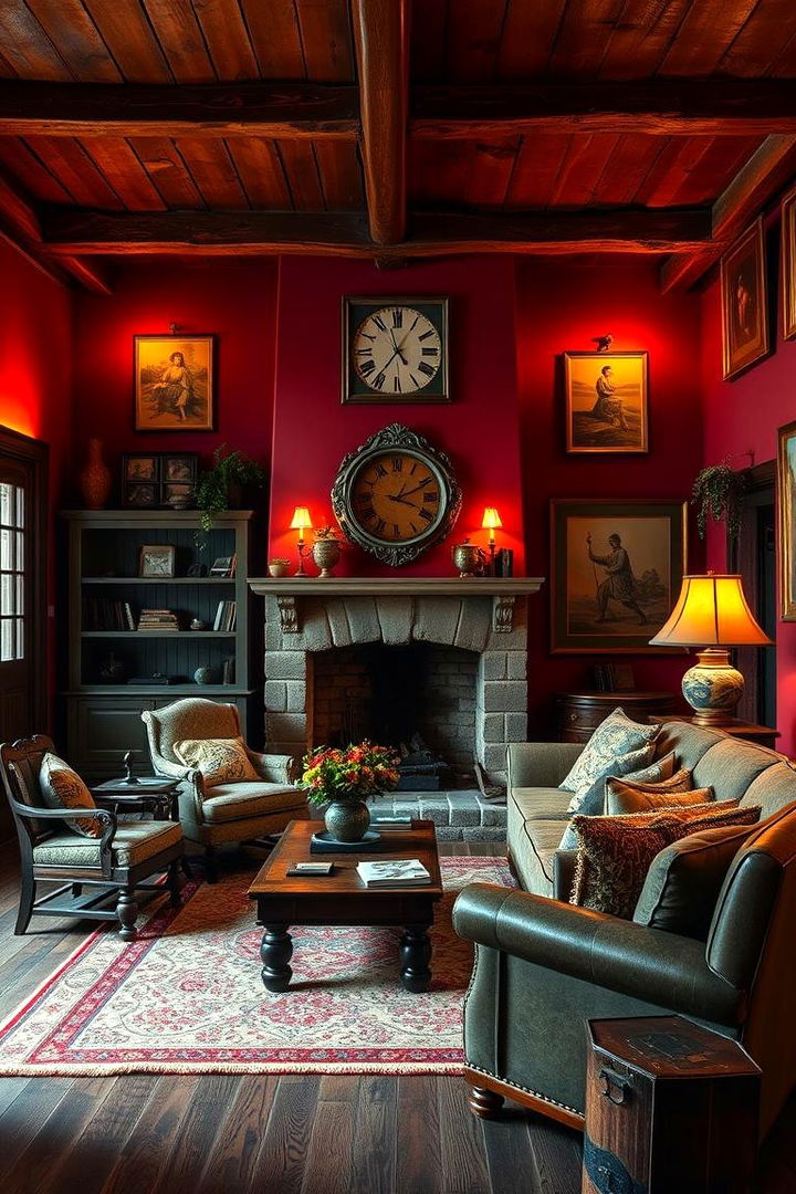 Rustic Red Inviting Heritage - 22 Living Room Paint Colors