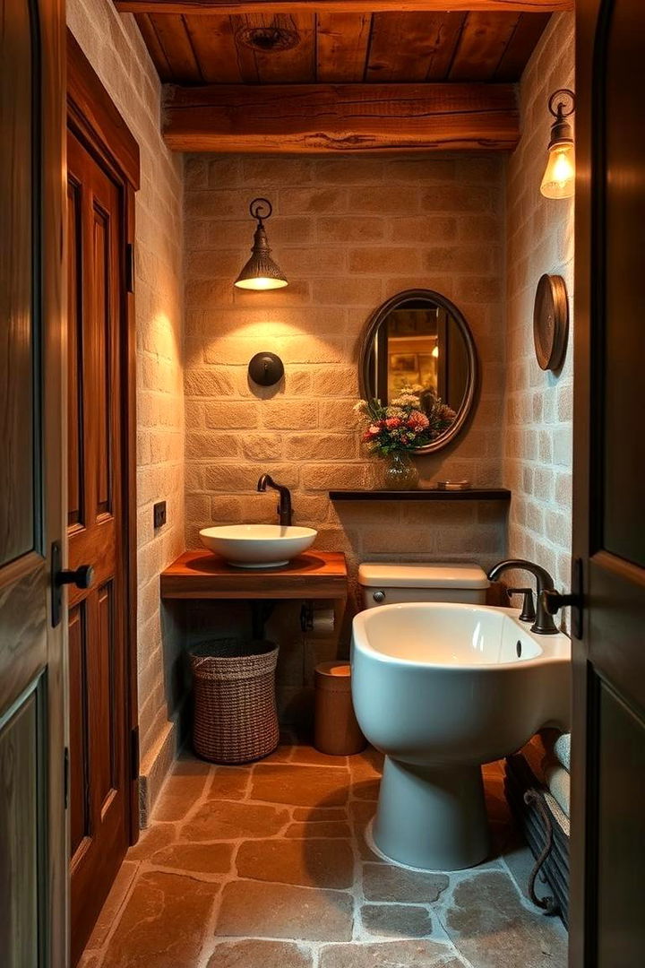 Rustic Retreat - 22 Sage Green Bathroom Ideas