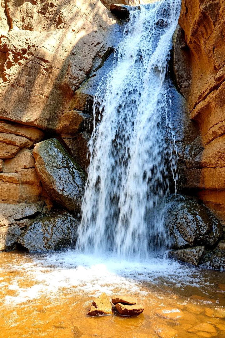 Rustic Rockfall Feature - 22 Pondless Waterfall Ideas