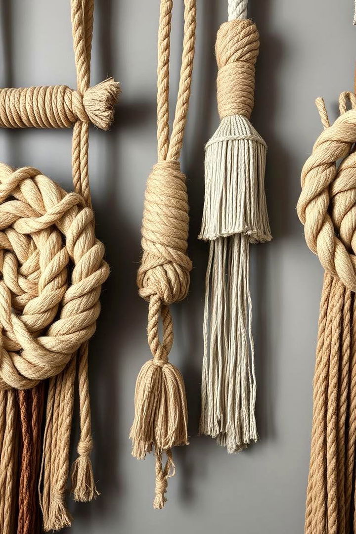 Rustic Rope Wall Hangings - 22 Rustic Wall Decor Ideas