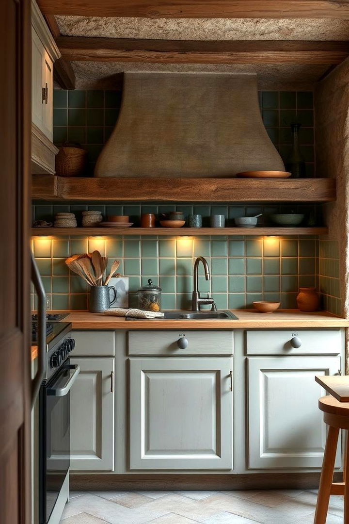 Rustic Sage Appeal - 22 Kitchen With Green Backsplash Ideas